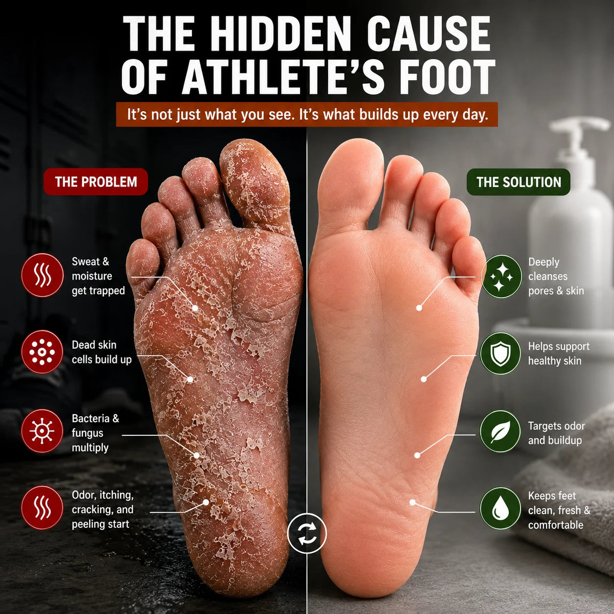 Athlete’s Foot Keeps Coming Back Unless You Fix This.